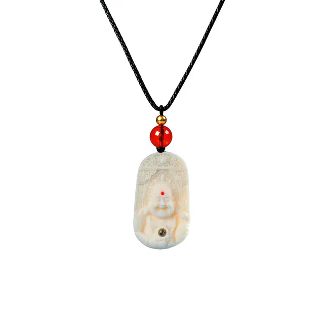 灵晔 国潮新中式文玩盘玩高级感轻奢精致精品工艺设计时尚百搭时来运转吉祥纳福平安#好运 象牙果 项链 男女同款情侣款