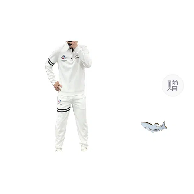 大白鲨 品牌轻奢欧货潮流时尚卫衣两件套长袖长裤休闲运动套装 男女同款