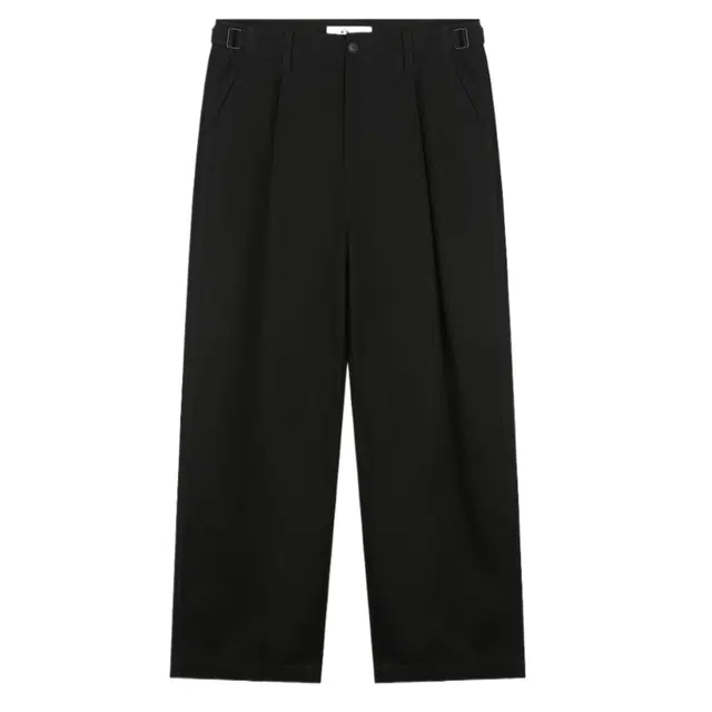 BESLOW COTTON TWILL ONE TUCK PANTS