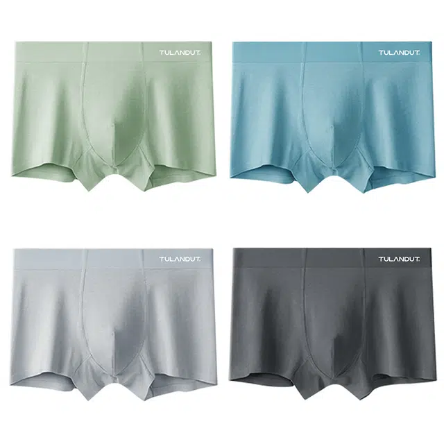 图兰朵 轻盈透气舒适吸湿排汗无痕休闲抗菌无痕设计抗菌透气亲肤轻薄柔软舒适平角内裤 男款