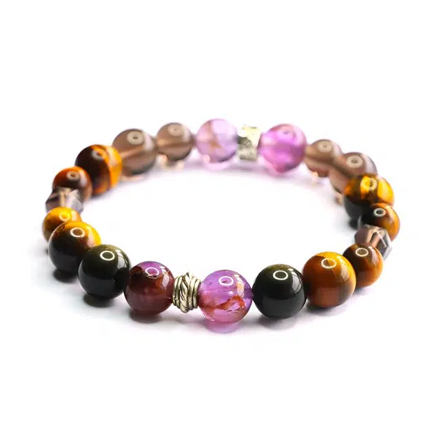 絮物 复古高级感简约主义新中式轻奢高级感小众时尚百搭气质温柔设计感新宠出街神器万事胜意上岸#好运 虎眼石 手串 男女同款情侣款