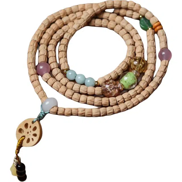 得笙陌 五彩缤纷款藏式多彩民族风复古精美#好运 柏香籽/百香籽 手串 男女同款情侣款