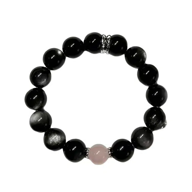 陌阡雪 国潮甜美浪漫小众设计 桃花甜粉森系氛围感温柔  爱情美满  正缘桃花 #好运天然 粉水晶 手串 男女同款情侣款