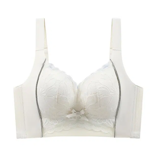 慕梵度 超薄款大胸显小胸大码调整型聚拢侧收副乳防下垂舒适透气文胸 女款