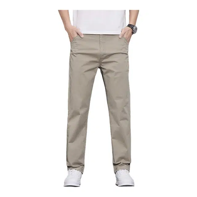 金盾 夏季薄款棉质弹力休闲裤 男款