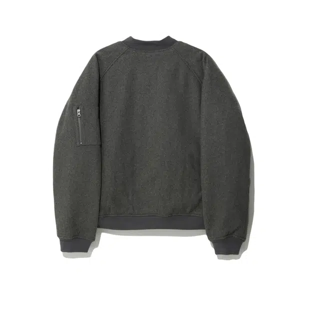 BESLOW WOOL MA-1 JUMPER MELANGE