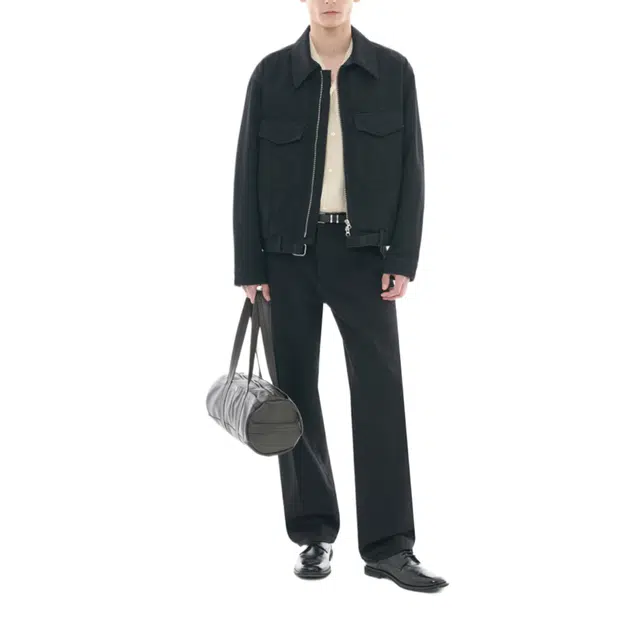 BESLOW CONE MILL MILITARY ZIP-UP DENIM JACKET