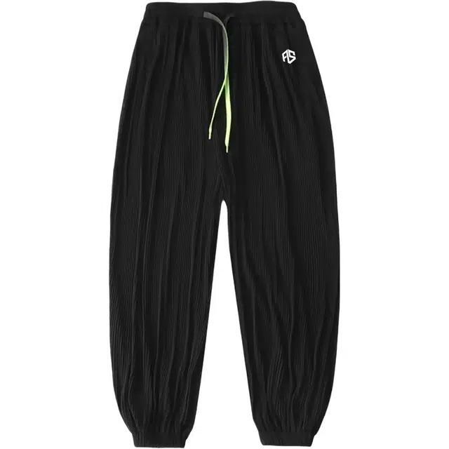 虫小绿 美式高街基础款纯色冰丝凉感运动健身痞帅卫裤户外抽绳透气日常通勤休闲裤 男女同款