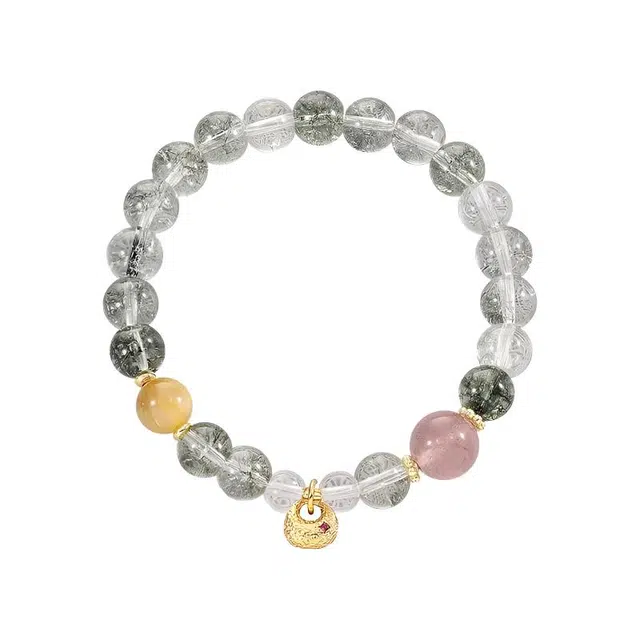 福柚 绿野仙踪 森系小众独特个性时尚潮流百搭高级艺术感设计感#好运合成（人造） 合金 手串 男女同款情侣款