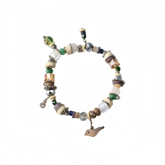 子婳 旧栖铜雀多宝  复古民族风时尚轻奢显白日常百搭高级感#好运 白水晶 手链 女款