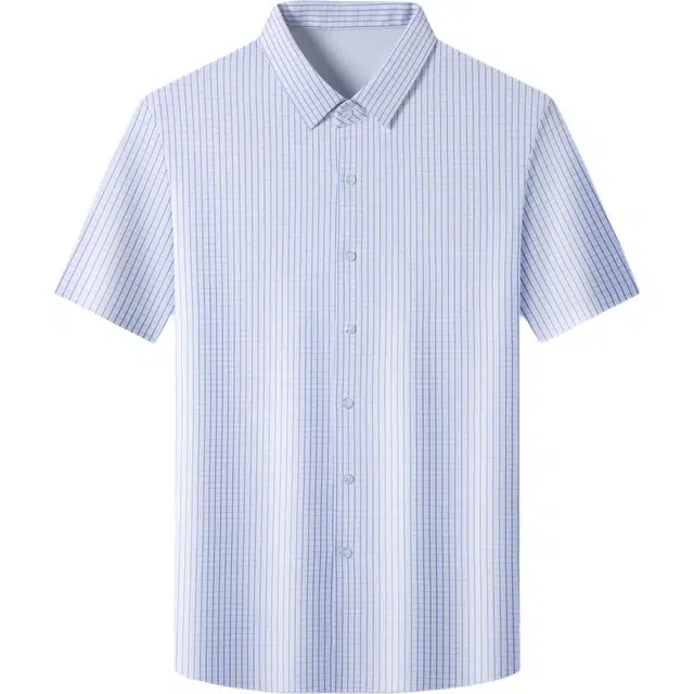 卡丹狄诺 男士夏季格子纯色男装上衣衬衫 男款