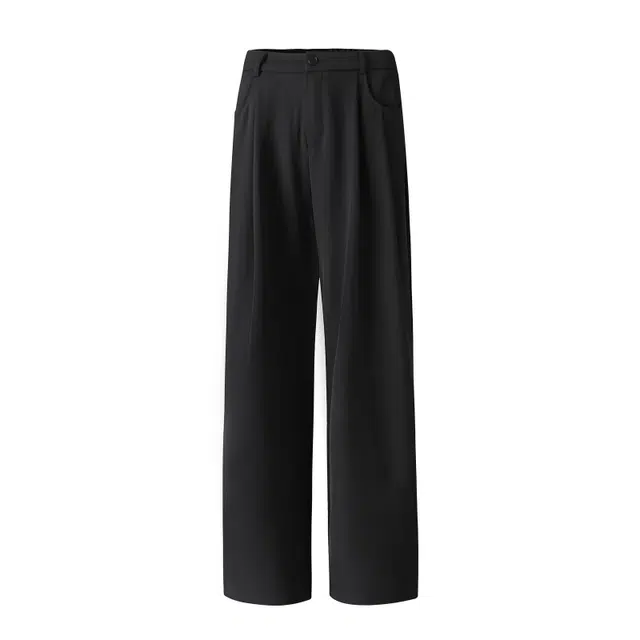 顶峰保罗 冰丝薄款垂感宽松舒适直筒长裤凉感美式复古高级感潮牌小众百搭痞帅高街 休闲裤 男女同款