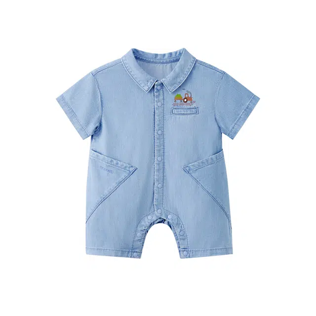 英氏连体衣 时尚舒适柔软单排扣 婴幼童