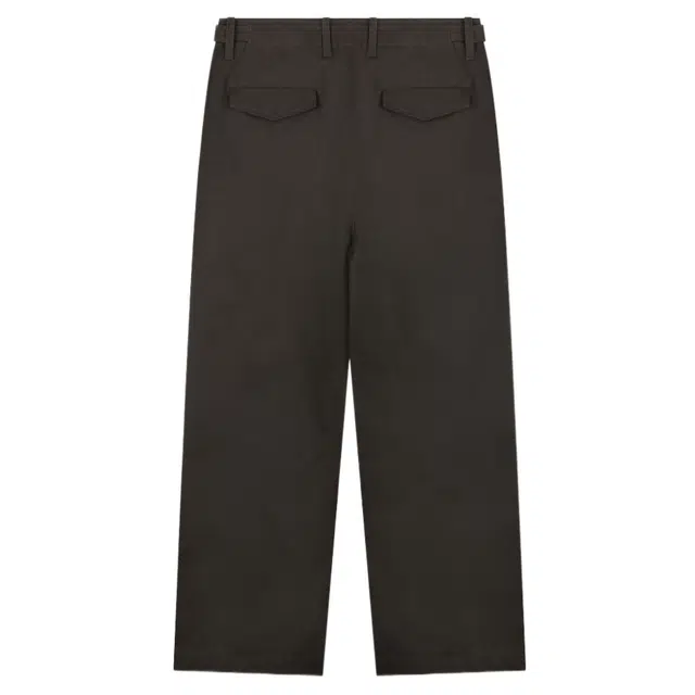 BESLOW COTTON TWILL ONE TUCK PANTS