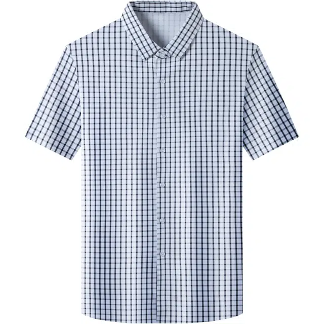 卡丹狄诺 男士夏季格纹透气男装上衣衬衫 男款