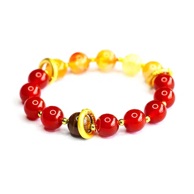 絮物 禽舍高级感新中式小众时尚百搭气质温柔可爱甜美简约设计感心想事成新宠文玩出街神器上岸#好运 玛瑙 手串 男女同款情侣款