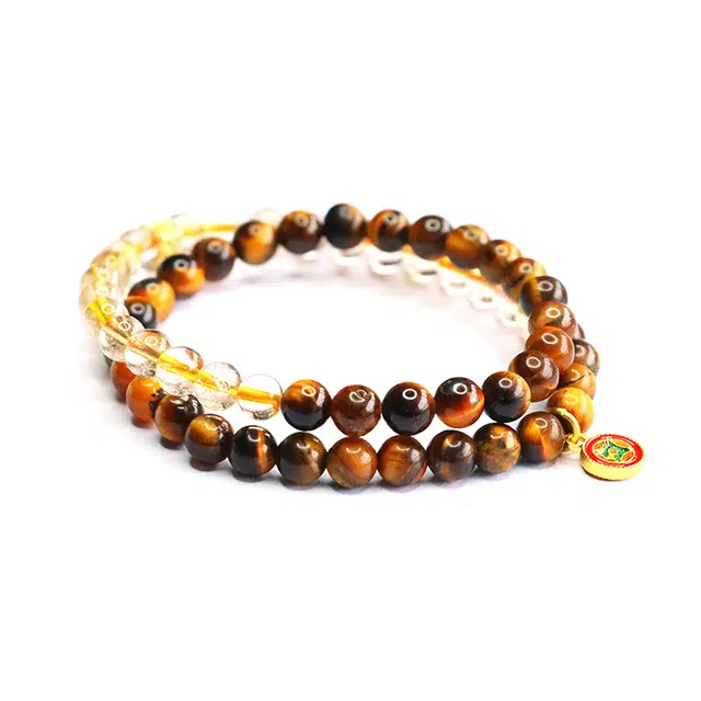 絮物 小众时尚百搭新中式国潮轻奢高级感气质温柔简约设计感新宠文玩出街神器上岸心想事成#好运 虎眼石 手串 男女同款情侣款