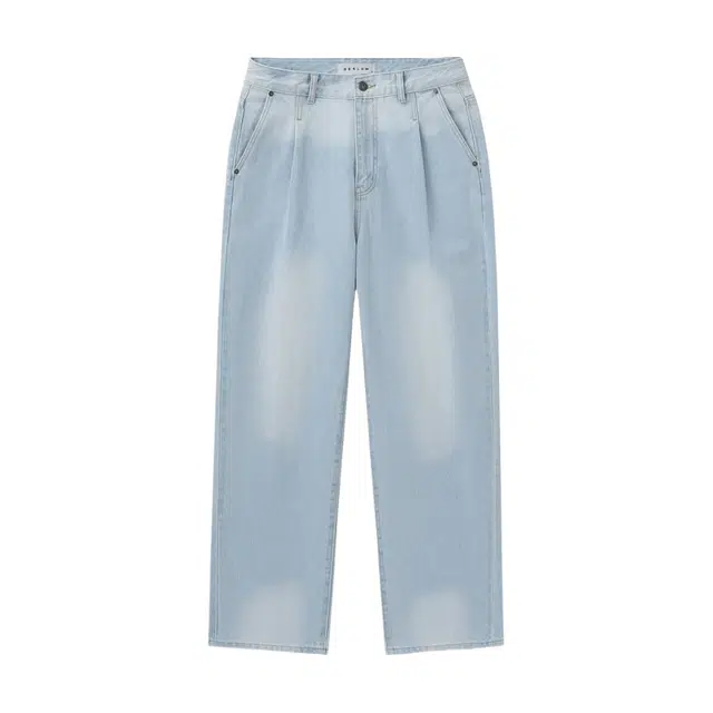 BESLOW CONE MILL WASHED ONE TUCK DENIM PANTS