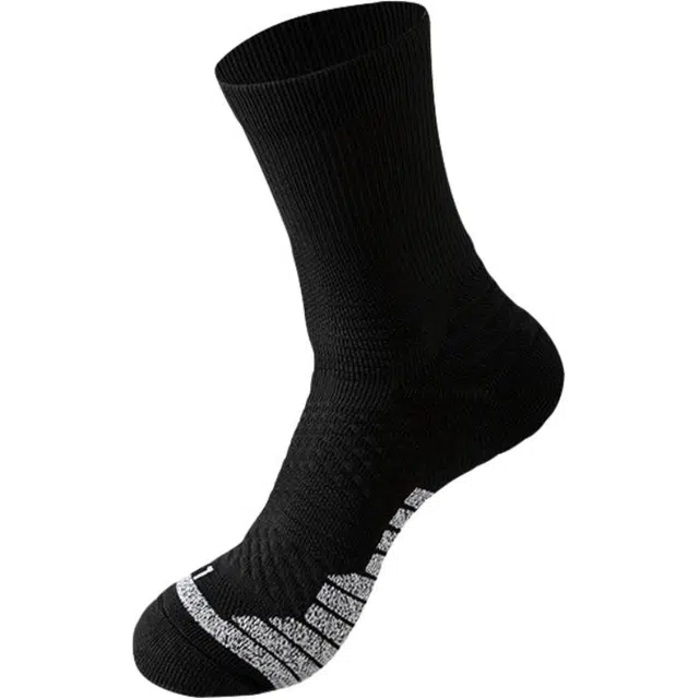 睦隆世家 专业运动实战级训练跑步健身骑行吸湿排汗篮球袜 男款 组合装