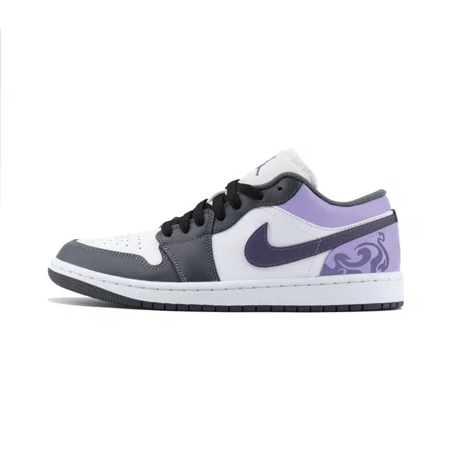 Jordan Air Jordan 1 Low White Purple Black