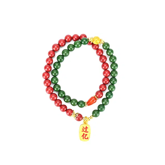 天纵 古法花蕊夫人国风文玩双圈叠戴 香气怡人 新中式国潮文玩小众设计 搭配身价过亿转运吊坠 招财纳福 合香珠 手串 女款