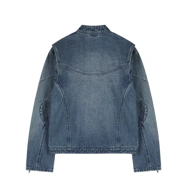 BESLOW WASHED DENIM JACKET MOTOCYCLE