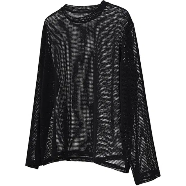 下层基础 设计感镂空粗纱设计感多种穿法宽松长袖罩衫针织衫 男女同款