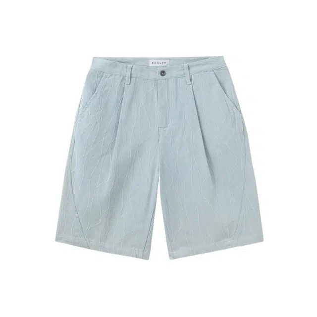 BESLOW TWIST SEAM DENIM SHORTS