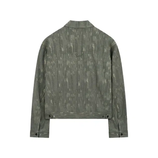 BESLOW WASHED LINEN JACQUARD WORK JACKET