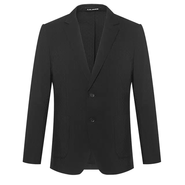 利郎 商务休闲轻薄提花肌理平驳领西服百搭时尚修身长袖西装 男款