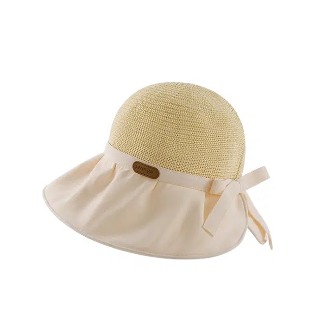 浪莎 韩系户外休闲出行小清新海滩防紫外线防晒大帽檐显脸小 棉 渔夫帽 女款