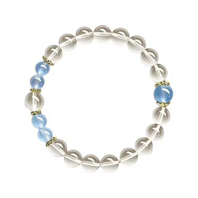 福柚 原创设计 金色 甜美系 转运珠子 好运降临 提升智慧与格局 疗愈功能#好运 树脂 手串 男女同款情侣款