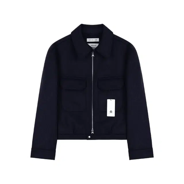 BESLOW CASHMERE MILITARY ZIP-UP JACKET