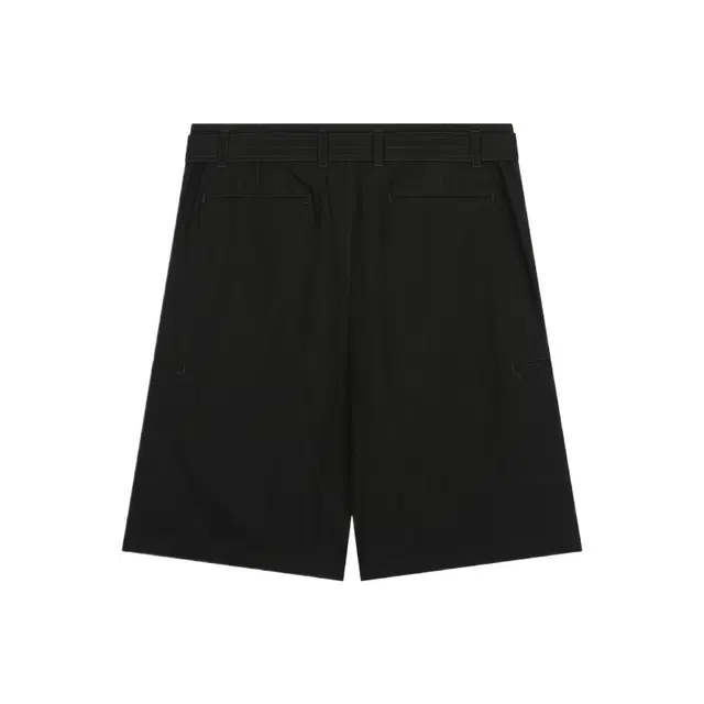 BESLOW CRINKLE BELTED ONE TUCK SHORTS
