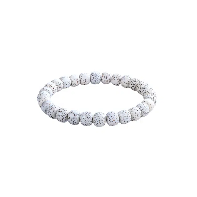 灵晔 国潮新中式原生态原籽顺白高密老型复古民族风随手文玩盘玩佛珠念珠公考上岸纳福平安#好运 星月菩提 手串 男女同款情侣款