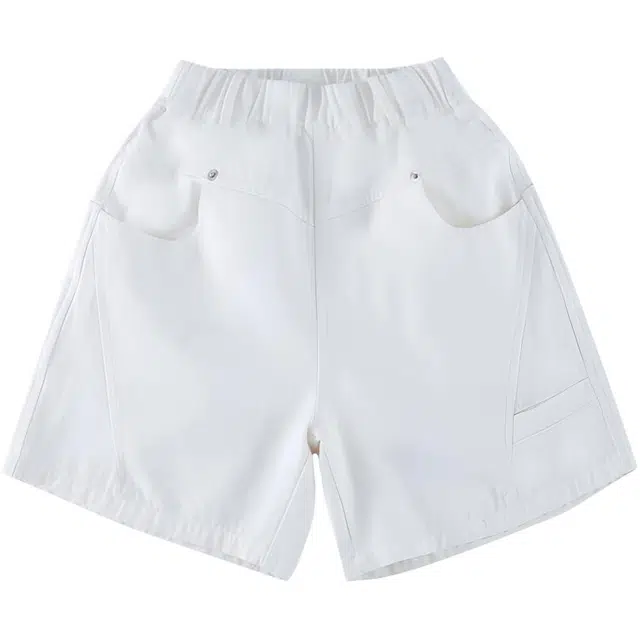 比比我 女孩潮流时尚休闲裤子中大童简约舒适款式短裤 青少年