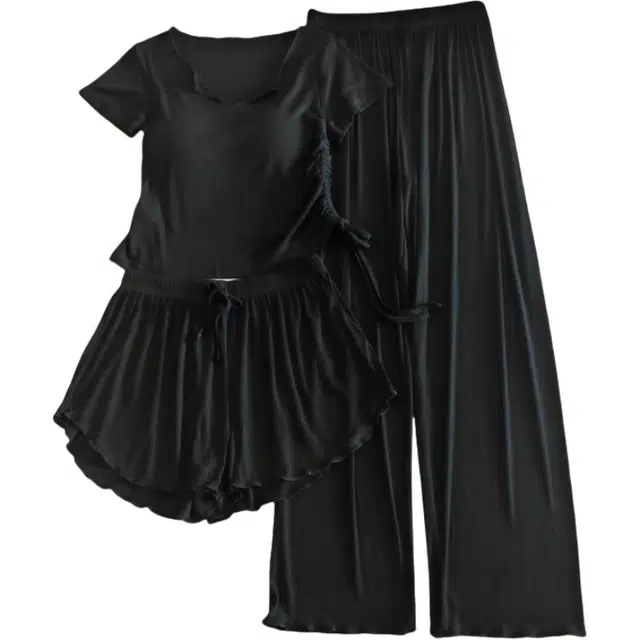 顶瓜瓜 夏季女透气舒适休闲宽松时尚家居服睡衣套装 女款