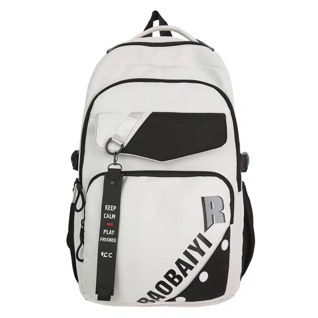 德力熊 大容量多功能简约 尼龙 双肩包 男女同款情侣款 黑色/浅灰色/卡其色/深灰色/蓝色