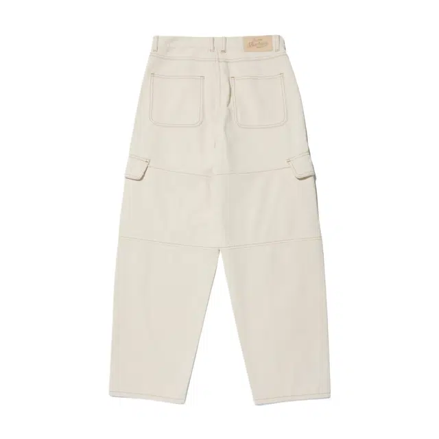BESLOW LOOSE FIT NEP DENIM CARGO PANTS