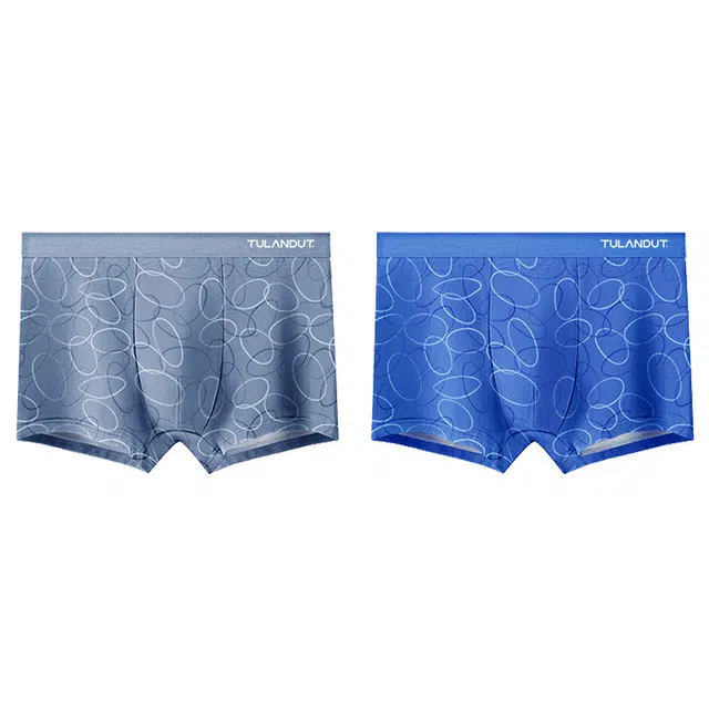 图兰朵 时尚透气平角舒适抑菌吸湿中腰内裤 男款