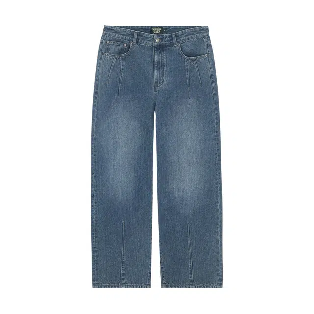BESLOW FADED WASHING BALLON FIT JEANS