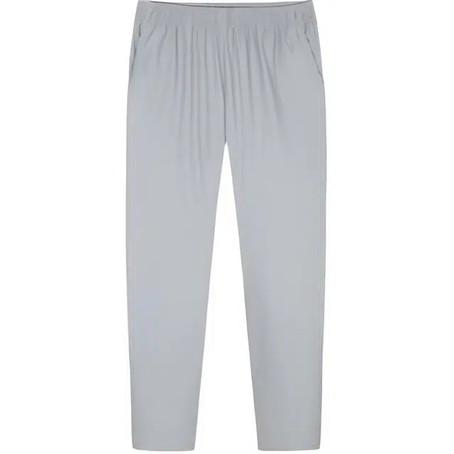 超级安踏 休闲简约纯色透气系带针织运动裤 男款 宇宙灰