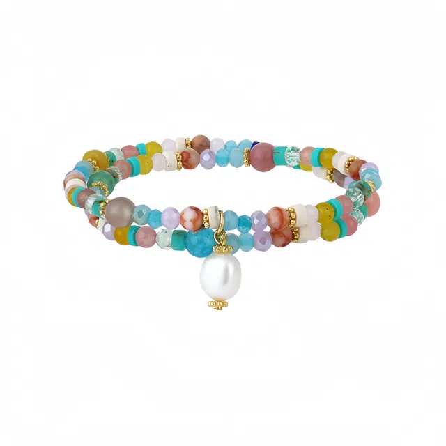 子婳 多巴胺双层小众精致时尚轻奢百搭高级感#好运 多色水晶 手串 女款