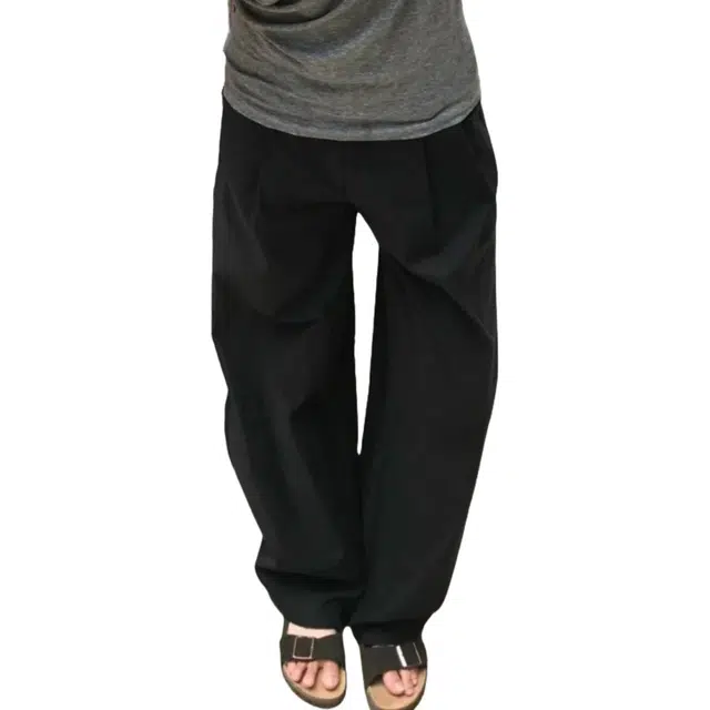 冈哉 美式个性高街透气清爽凉感纯色基础款百搭款高级感潮牌阔腿拖地裤显高显瘦舒适直筒宽松通勤长款遛弯裤休闲裤 男女同款