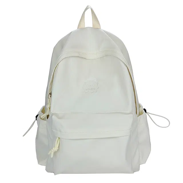 帕克熊 学院风纯色简约 帆布 书包背包双肩包 女款 多色