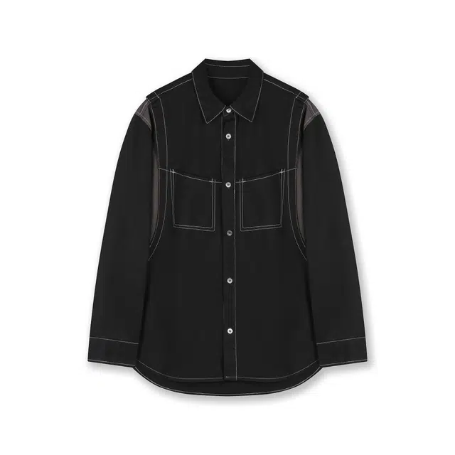 BESLOW WASHED VARSITY DENIM SHIRTS