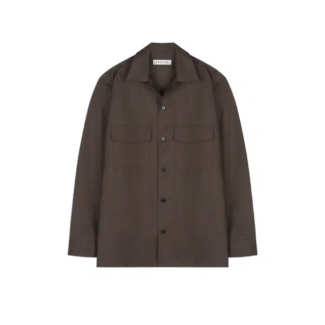 BESLOW 23FW MILITARY CONVERTIBLE COLLAR SHIRTS