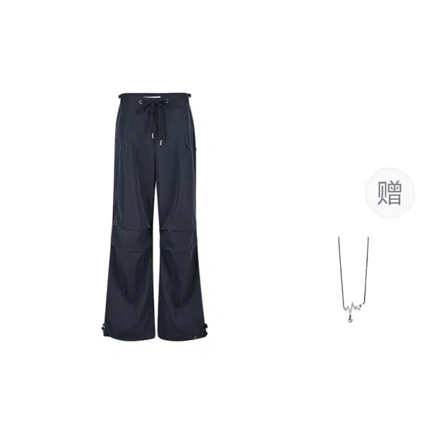 识恩 美式速干女夏季薄款降落伞登山阔腿裤子工装裤 女款