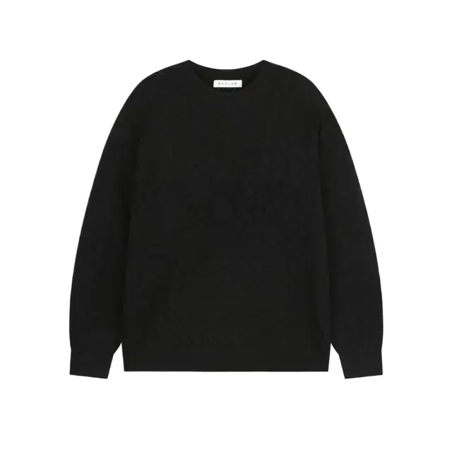 BESLOW OBLIQUE CABLE CREW NECK KNIT