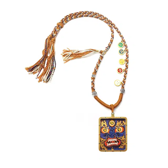 【招财进宝运气好】 玉临门 水逆绝缘体 水逆退散 福禄吉样 六臂玛哈嘎拉唐卡复古民族风#好运 合金 项链 男女同款情侣款